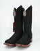 Los Altos Men's Nobuck Black Wide Square Leather Toe Boot