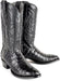 Original Black Caiman (Gator) Belly Skin Round Toe Boot