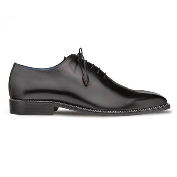 Enterprise Black Calfskin Men’s Plain Toe Shoe By Mezlan Made In Spain Brand - Image 2
