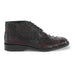 Los Altos Black Cherry Ostrich Ankle Boots