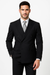 Brand New Solid Black Double Breasted Suit 100% Wool Fabric Super 150s Wide Suit Side Vent (pleated or Flat Front Pants)