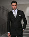 Statement Men's 2 Piece Modern Fit 100% Wool Fashion Suit - Double Breasted