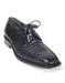 Mens Los Altos Black Genuine Caiman Belly Lace Up