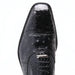 Belvedere Mens Black Genuine Crocodile Ostrich Shoes Onesto