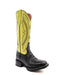 Ferrini Women's Kai Square Toe Rubber Boots Turtle Print - Black