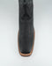 Los Altos Men's Grisly Leather Black Wide Square Toe Boot