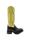 Ferrini Women's Kai Square Toe Rubber Boots Turtle Print - Black