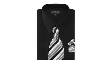 Affordable Clearance Cheap Mens Dress Shirt Sale Online Trendy - PREMIUM TIE - Black Men's Dress Shirt