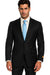 Black Modern Fit Suits Super 150'S Suit - 100% Percent Wool Fabric Suit - Worsted Wool Business Suit