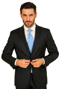 Black Modern Fit Suits
