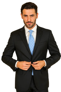 Black Modern Fit Suits