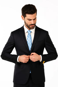 Black Modern Fit Suits