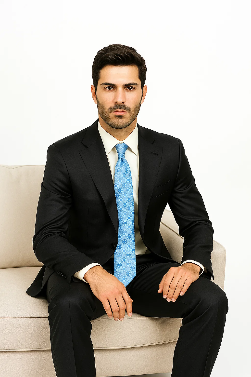Black Modern Fit Suits