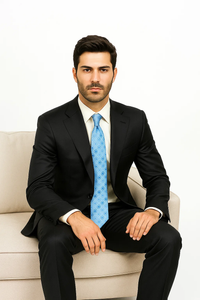 Black Modern Fit Suits