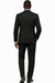 Black Modern Fit Suits Super 150'S Suit - 100% Percent Wool Fabric Suit - Worsted Wool Business Suit