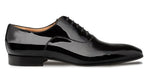 Mens Mezlan Shoes Black Patent Leather Cap Toe Oxfords