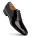 Mens Mezlan Shoes Black Patent Leather Cap Toe Oxfords
