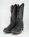 Los Altos Men's Grisly Black Wide Square Toe Rubber Sole Boot