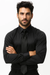 Fashion Cheap Priced Sale Black Shiny Silky Satin Men'S Dress Cheap Priced Shirt Online Sale