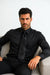 Fashion Cheap Priced Sale Black Shiny Silky Satin Men'S Dress Cheap Priced Shirt Online Sale