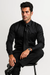 Fashion Cheap Priced Sale Black Shiny Silky Satin Men'S Dress Cheap Priced Shirt Online Sale