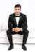 Black Single Button, Shawl Collar Tuxedo Jacket And Pants With Besom Pocket