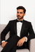 Black Single Button, Shawl Collar Tuxedo Jacket And Pants With Besom Pocket