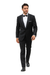 Black Single Button, Shawl Collar Tuxedo Jacket And Pants With Besom Pocket