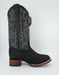 Los Altos Men's Nobuck Black Wide Square Toe Boot