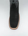 Los Altos Men's Nobuck Black Wide Square Toe Boot