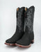 Los Altos Men's Nobuck Black Wide Square Toe Boot