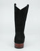 Los Altos Men's Nobuck Black Wide Square Leather Toe Boot