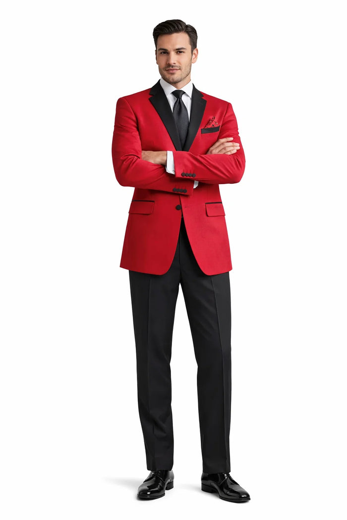 Black Suit With Red Jacket 