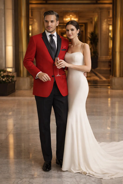 Black Suit With Red Jacket — MensUSA Has It today Red / 34 Short Jacket