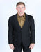Men's Western Black Suit Sport Coat with Suede Yokes and Elbow Patches - Traje Para Hombre