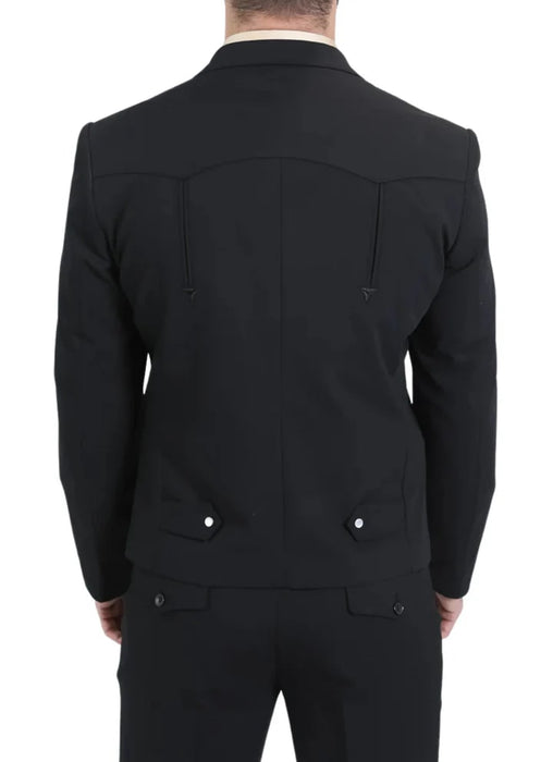 Traje Vaquero Sstilo Chalino Para Hombre Black Brown Navy Tan Gray