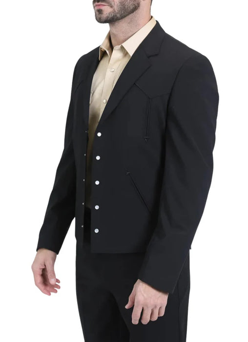 Traje Vaquero Sstilo Chalino Para Hombre Black Brown Navy Tan Gray