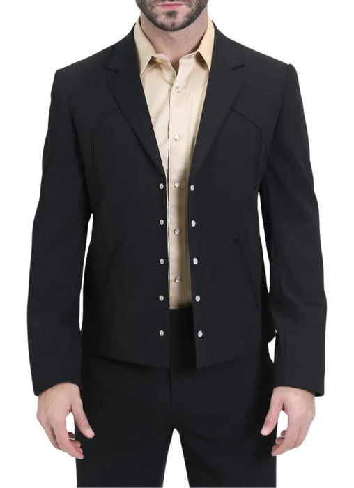 Traje Vaquero Sstilo Chalino Para Hombre Black Brown Navy Tan Gray
