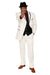 Men’s High Zoot Suit – Black & White Trim Pimp Tuxedo | Vintage Zuit Suit Style