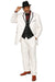 Men’s High Zoot Suit – Black & White Trim Pimp Tuxedo | Vintage Zuit Suit Style