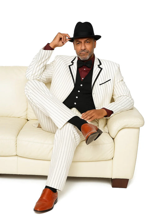 Black & White Trim Pimp Tuxedo 