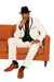 Men’s High Zoot Suit – Black & White Trim Pimp Tuxedo | Vintage Zuit Suit Style