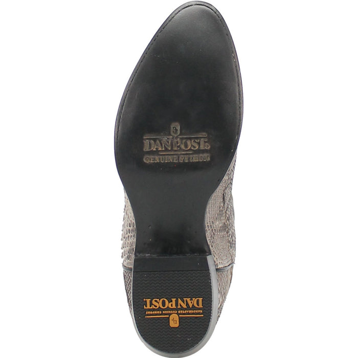 Dan Post Men’s Manning Black and Natural Python 13” Round Toe Leather Boot