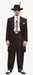 Black and Red Pinstripe Zoot Suit