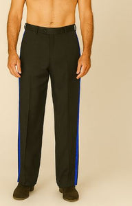 Black and Royal Side Dress Pants - Black