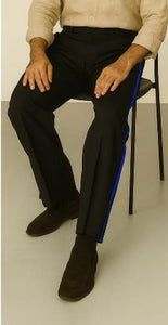 Black and Royal Side Dress Pants - Black