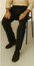 Black and Royal Side Trim Dress Pants - Black Tuxedo Pants - Flat Front Pant