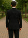 Black and White Prom Tuxedo - Perfect Wedding Suit Vested rhinestone Lapelled