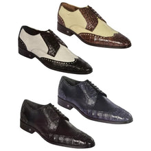 Lombardy Caiman Belly & Calfskin Wingtip Shoes
