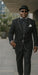 Black and White Trim Lapel Tuxedo Suit